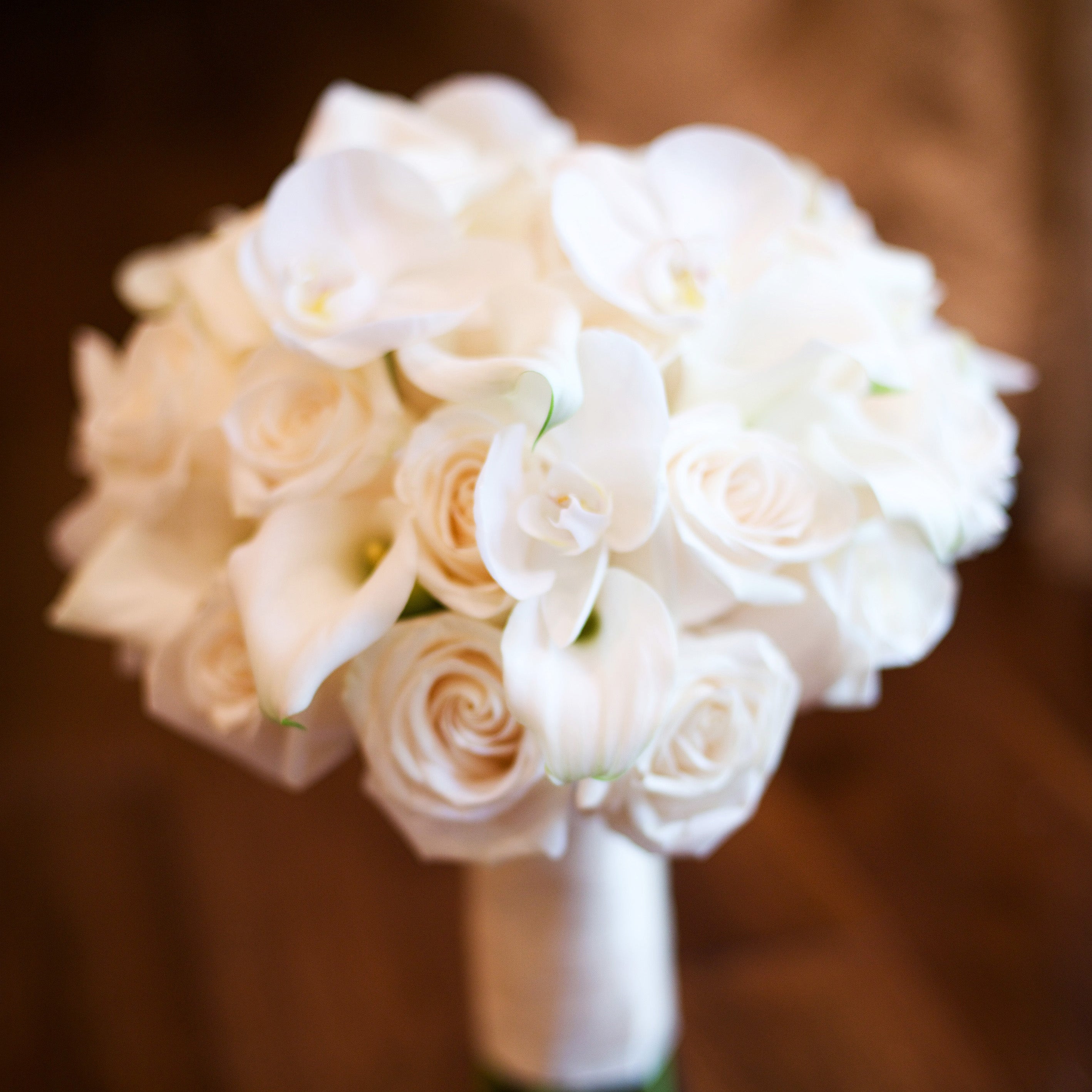 white rose calla lily bouquet Winter White: White Roses, Spray Roses, Roses and White Freesia
