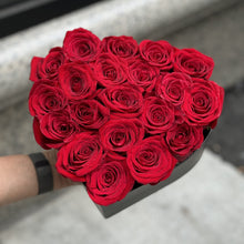 Load image into Gallery viewer, Heart Shaped Box of Red Roses

